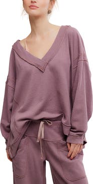 Free People Staycation Oversize Lounge Sweatshirt