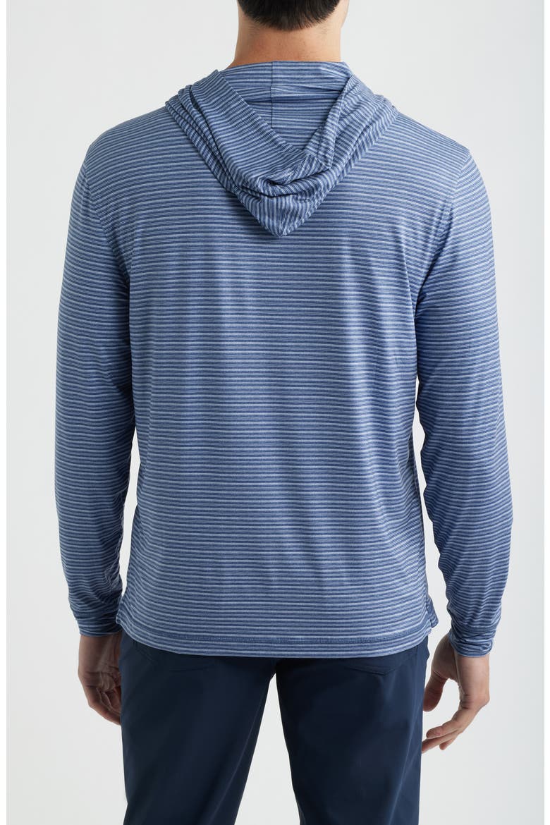 Talon Stripe UPF 50+ Hoodie, Alternate, color, NAVY