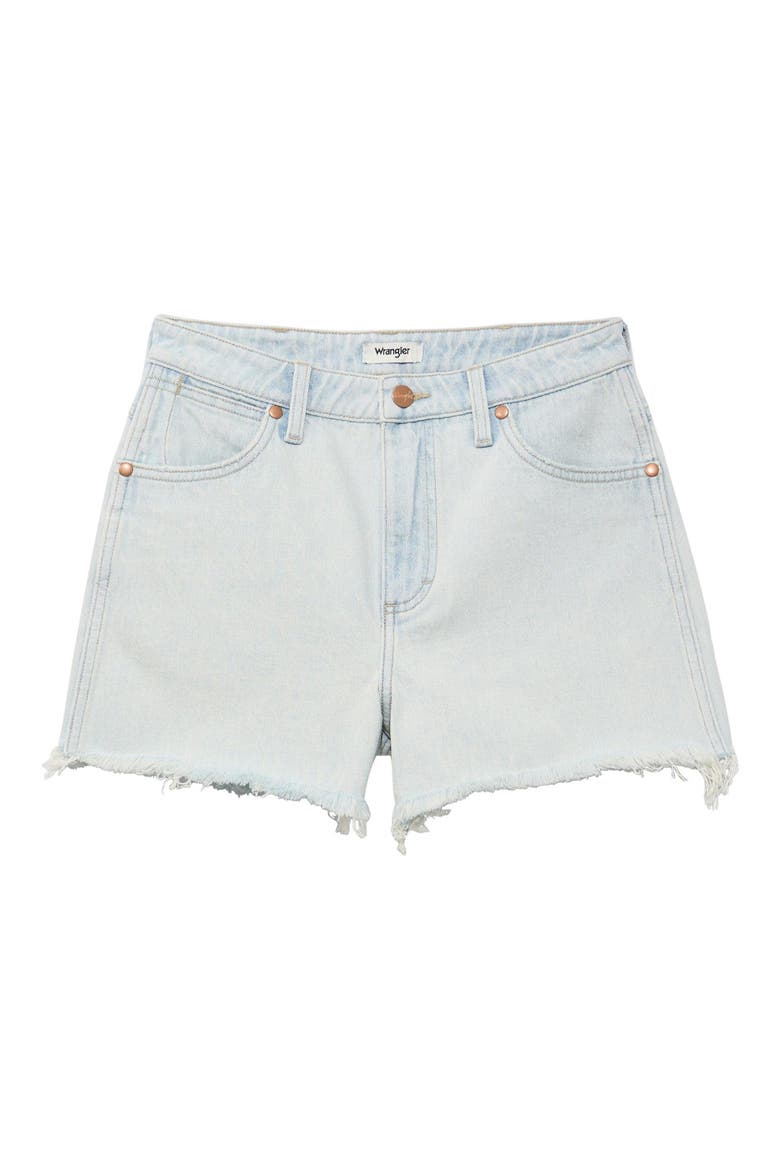 Cowboy High Waist Denim Cutoff Shorts, Alternate, color, SUGAR