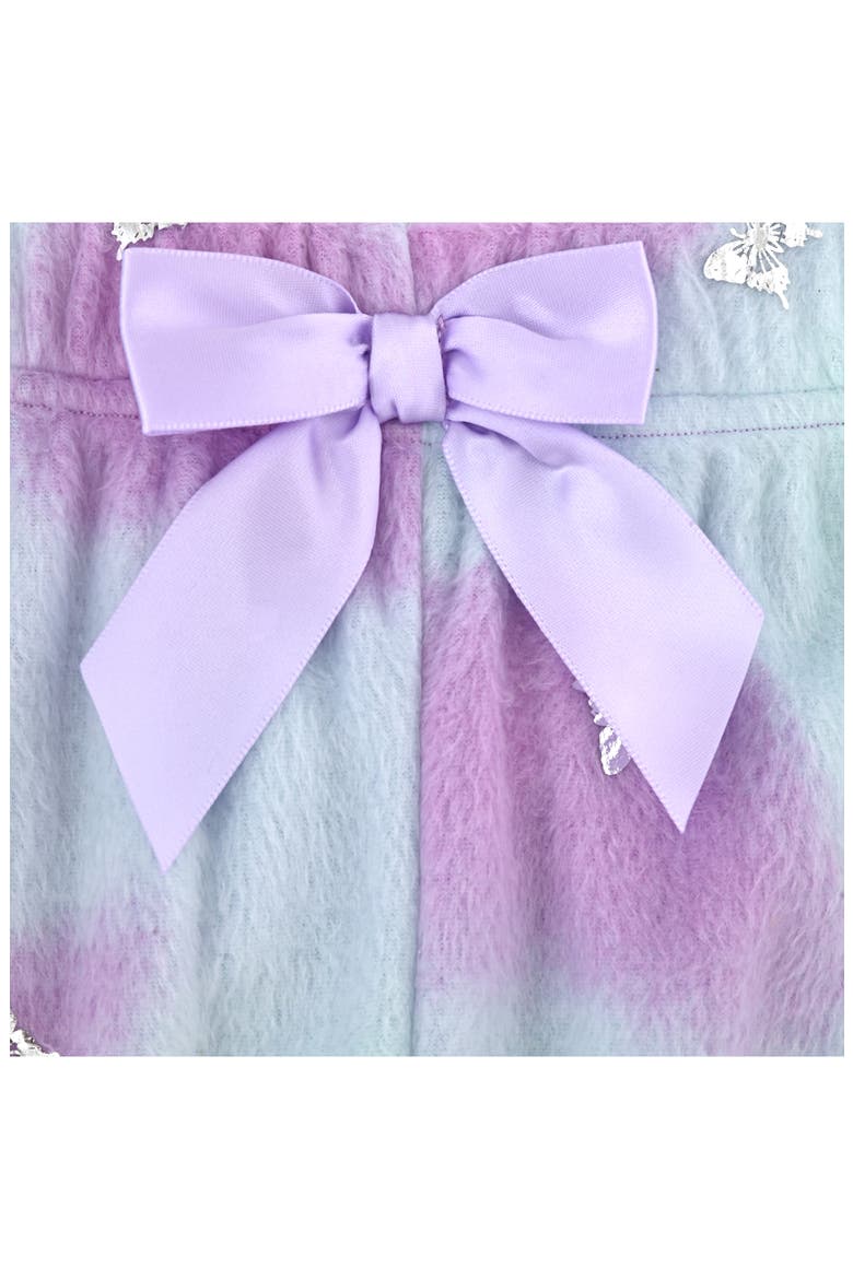 Kids' Butterfly Fleece 3-Piece Pajamas, Alternate, color, PURPLE