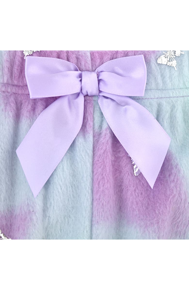 SLEEP ON IT Kids' Butterfly Fleece 3-Piece Pajamas, Alternate, color, Purple