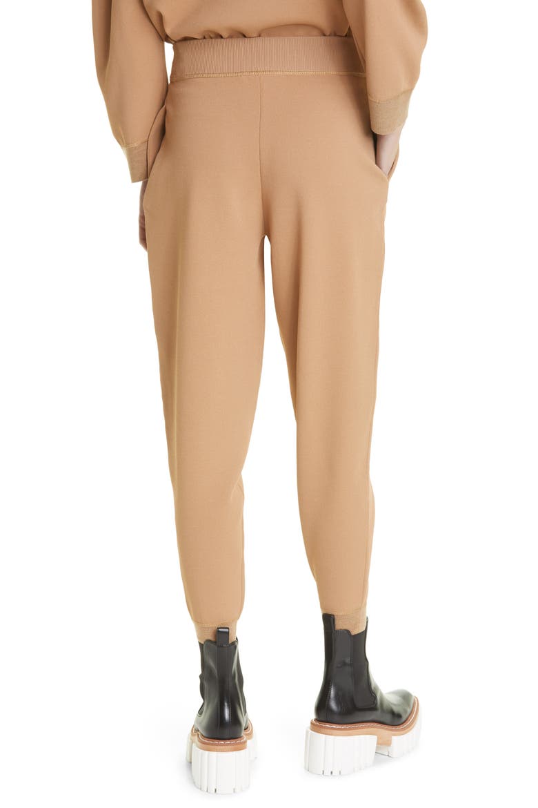 Compact Knit Ankle Joggers, Alternate, color, CAMEL