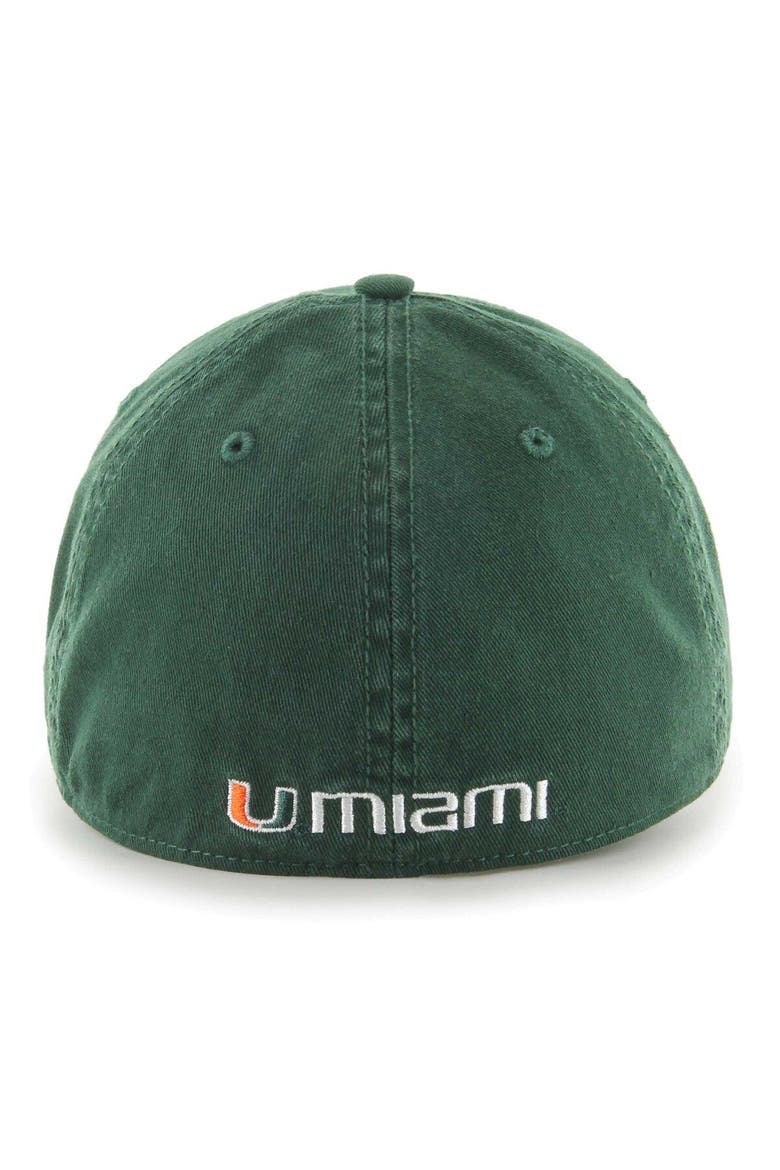 Men's '47 Green Miami Hurricanes Franchise Fitted Hat, Alternate, color, Green