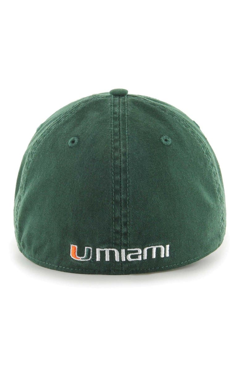 '47 Men's '47 Green Miami Hurricanes Franchise Fitted Hat, Alternate, color, 