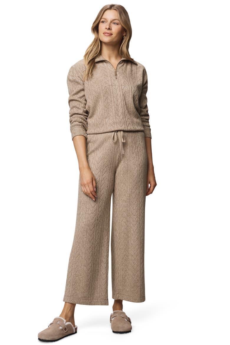Sweatersoft Quarter Zip Pullover, Alternate, color, LIGHT CEDAR HTR