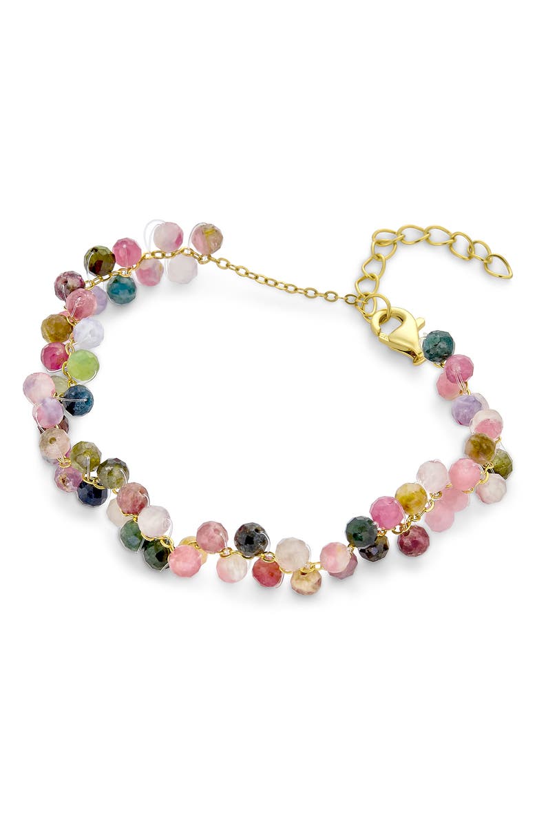 BLING JEWELRY Chakra Cluster Beaded Stone Bracelet, Main, color, 