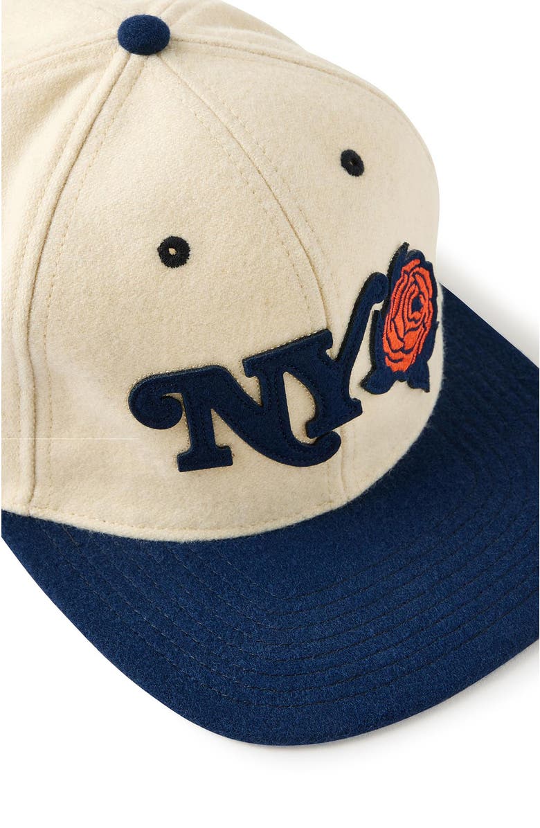 Cotton On Men's 6 Panel Ball Cap, Alternate, color, Bone Navy Ny Rose