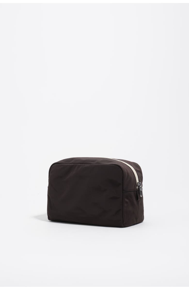 Bimba y Lola Large Nylon Makeup Case, Alternate, color, Charcoal