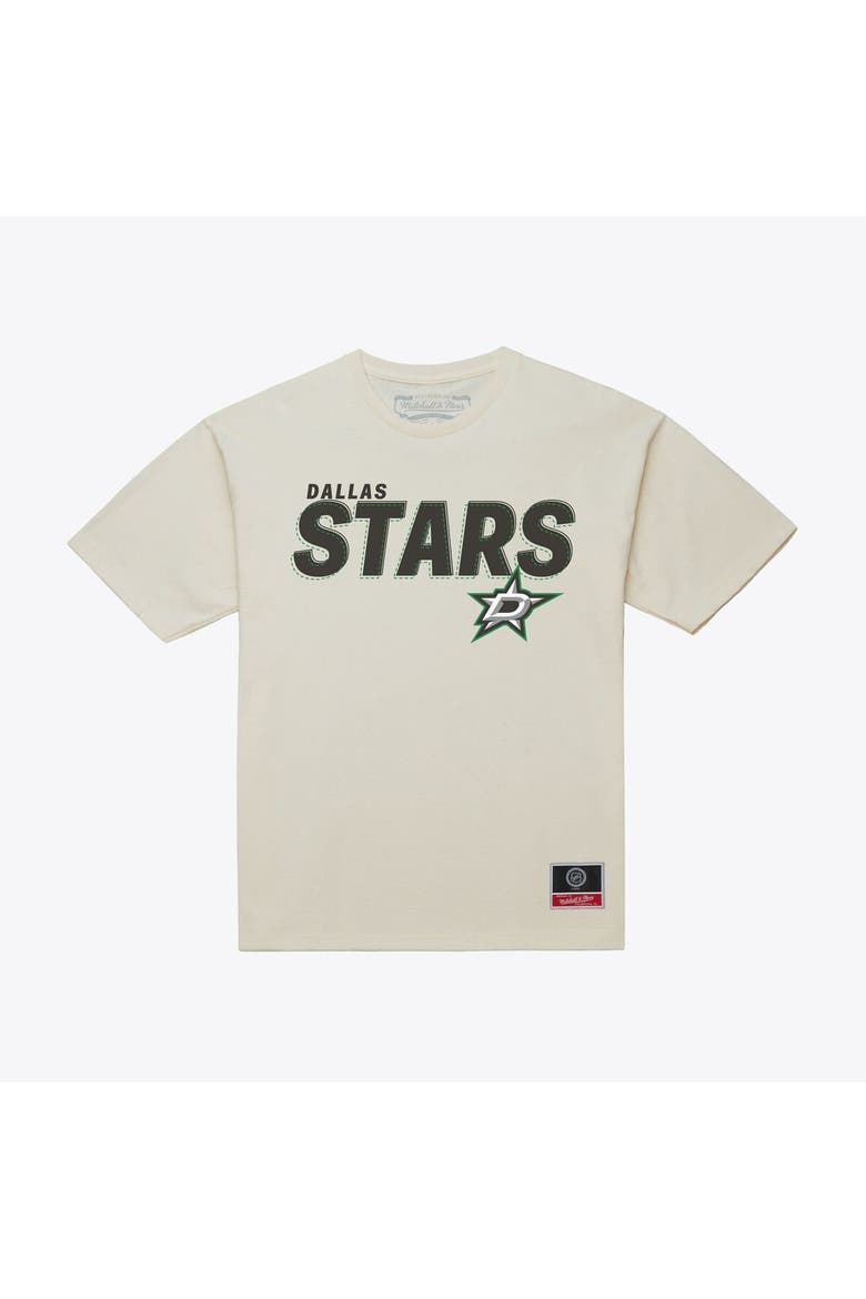 Men's Mitchell & Ness Cream Dallas Stars Core Plus T-Shirt, Main, color, Cream