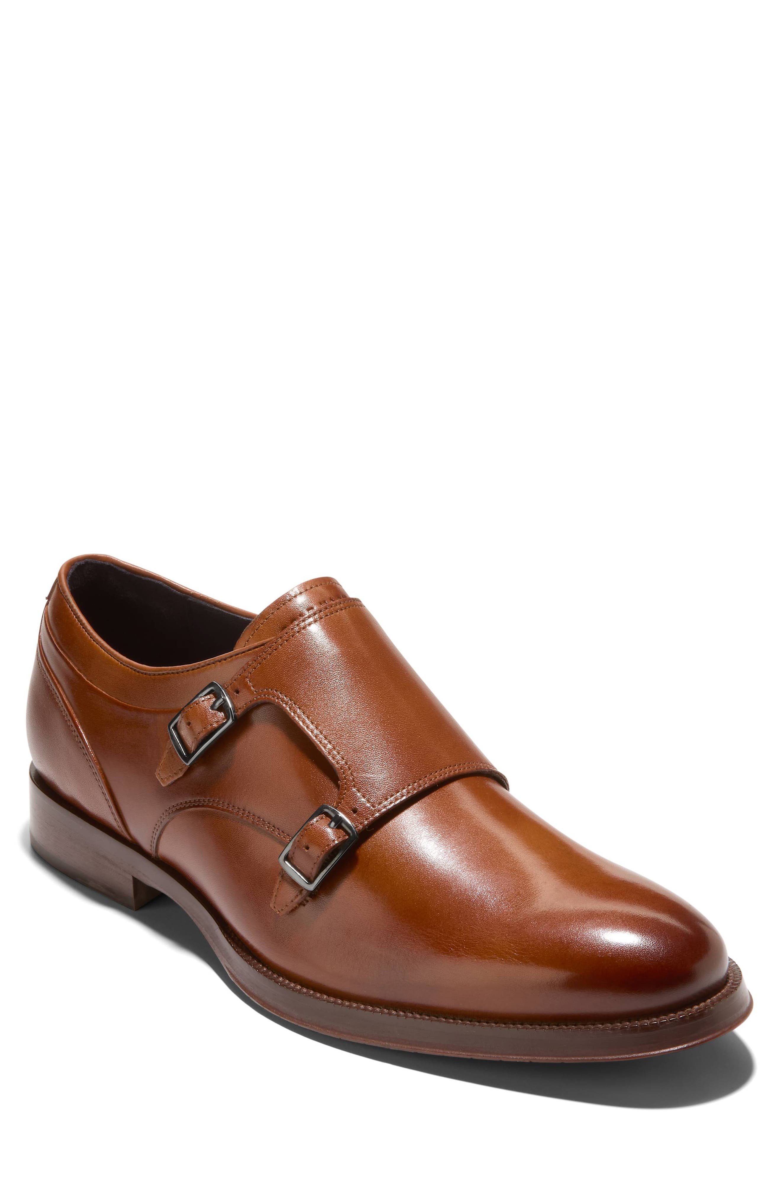 Cole Haan Carnegie Monk Strap Loafer, Main, color, British Tan
