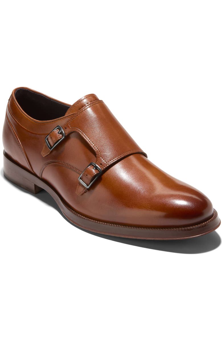 Cole Haan Carnegie Monk Strap Loafer, Main, color, British Tan