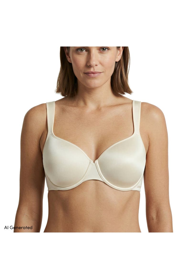 Full Coverage Bra True Solutions Light Weight Microfiber Basics, Main, color, Ivory