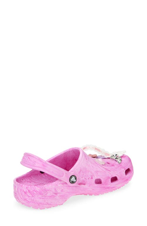 Crocs Classic Marbled Clog In Purple