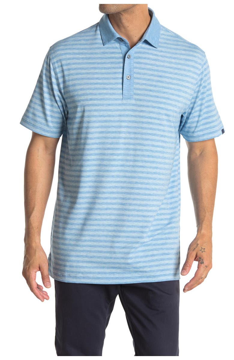 OXFORD Burnett Stripe Print Polo, Main, color, 