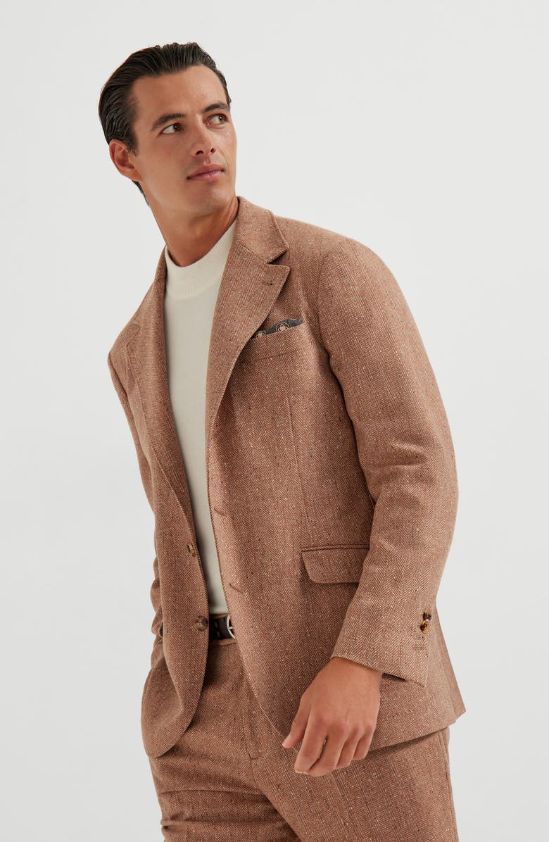 Brunello Cucinelli Funnel neck sweater, Alternate, color, Panama