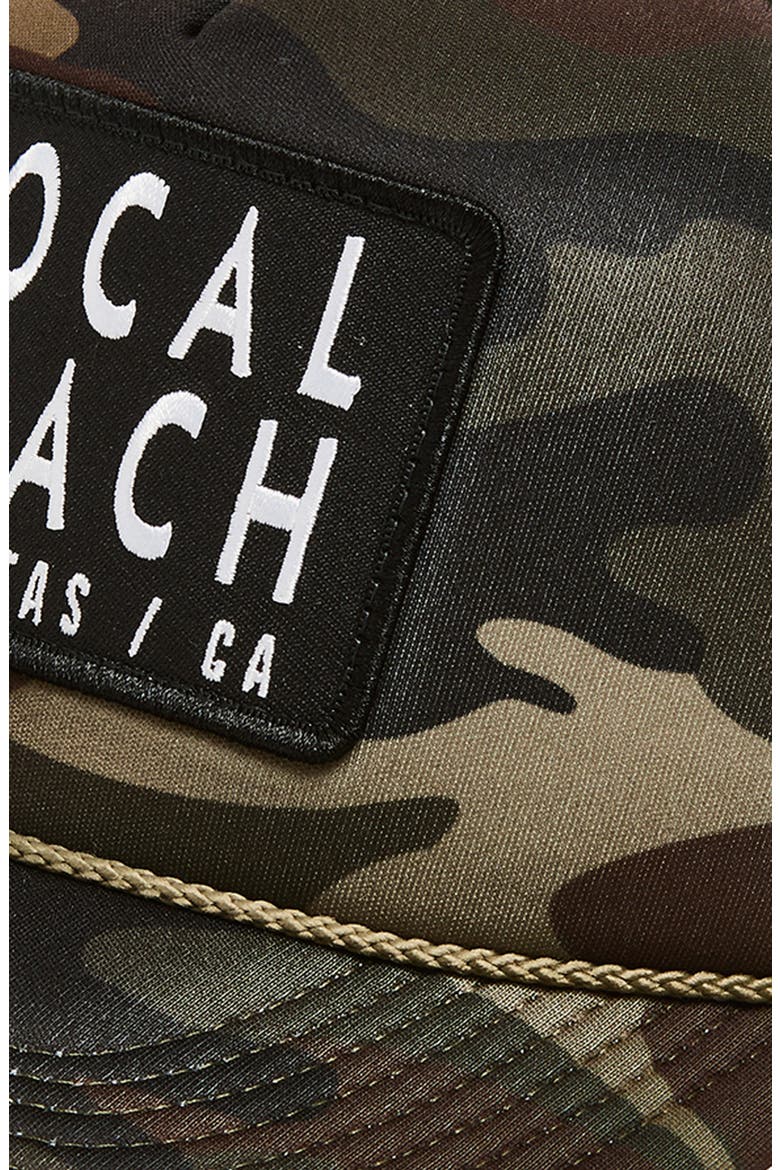 Logo Patch Trucker Hat, Alternate, color, CAMO