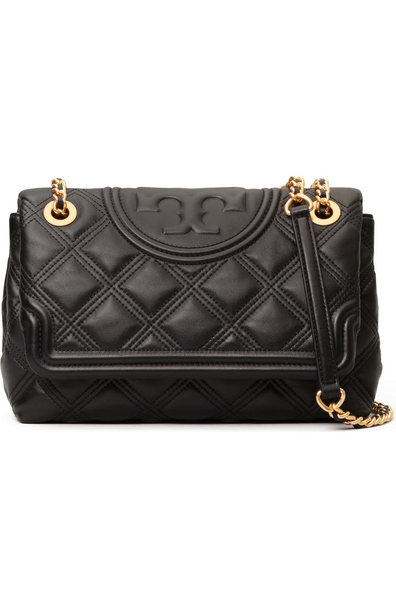 Tory Burch Fleming Soft Quilted Lambskin Leather Shoulder Bag, Main, color,