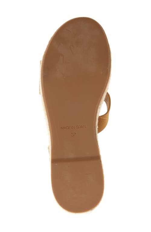 Lk Bennett Siena Ankle Strap Espadrille Platform Wedge Sandal In Tan
