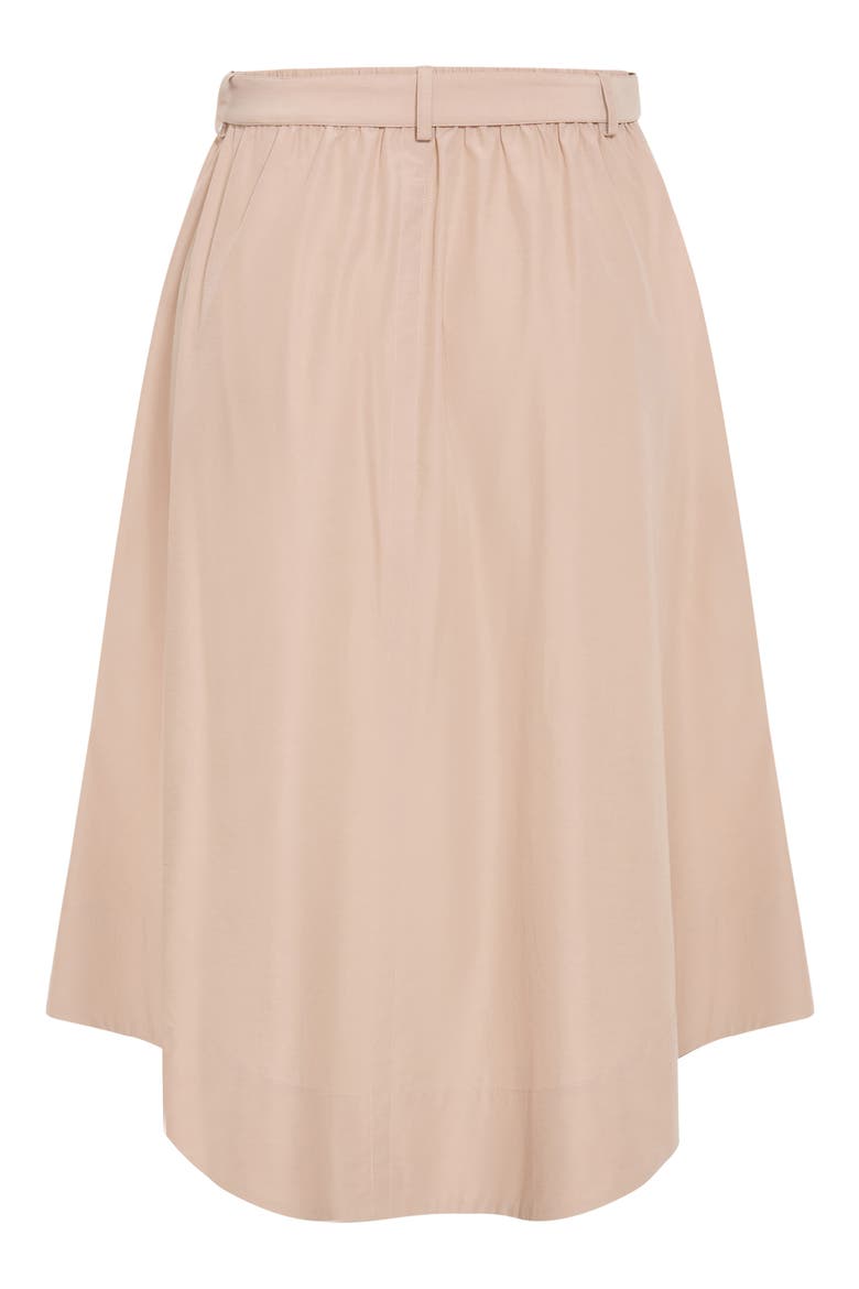 Ally Midi A-Line Skirt, Alternate, color, TAUPE