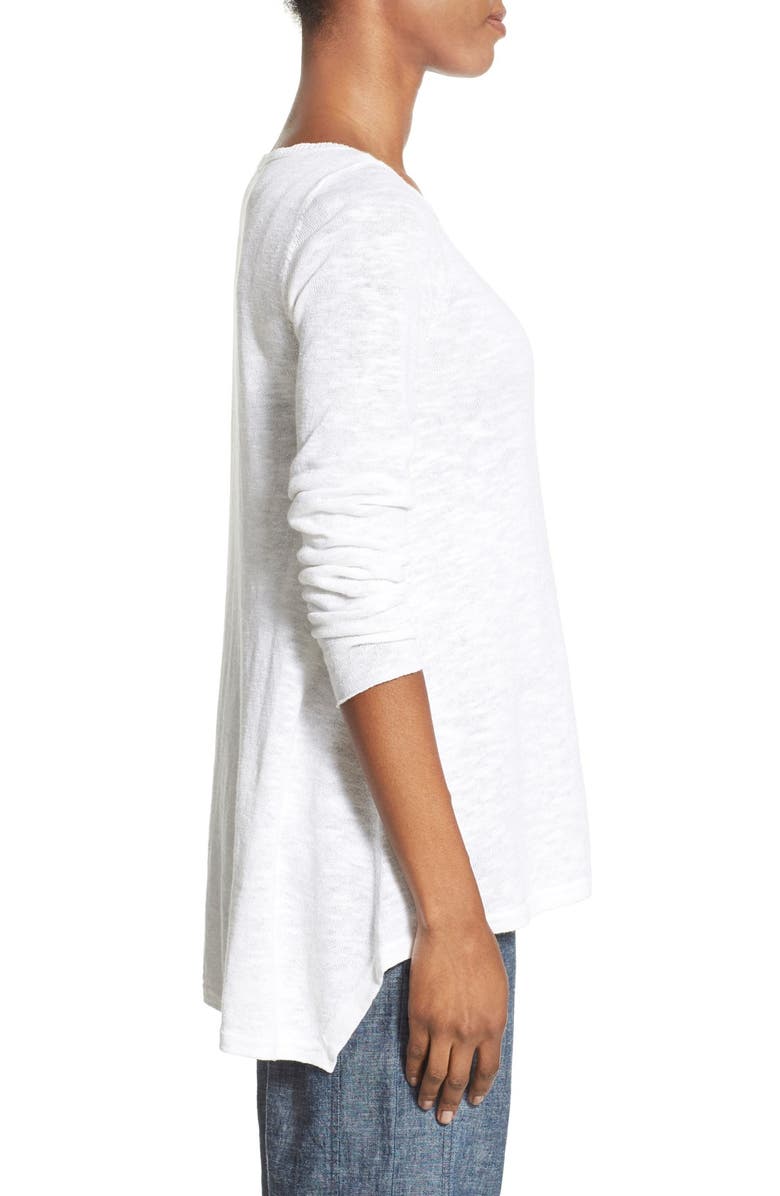 Eileen Fisher Organic Linen & Cotton Bateau Neck Sweater, Alternate, color, 