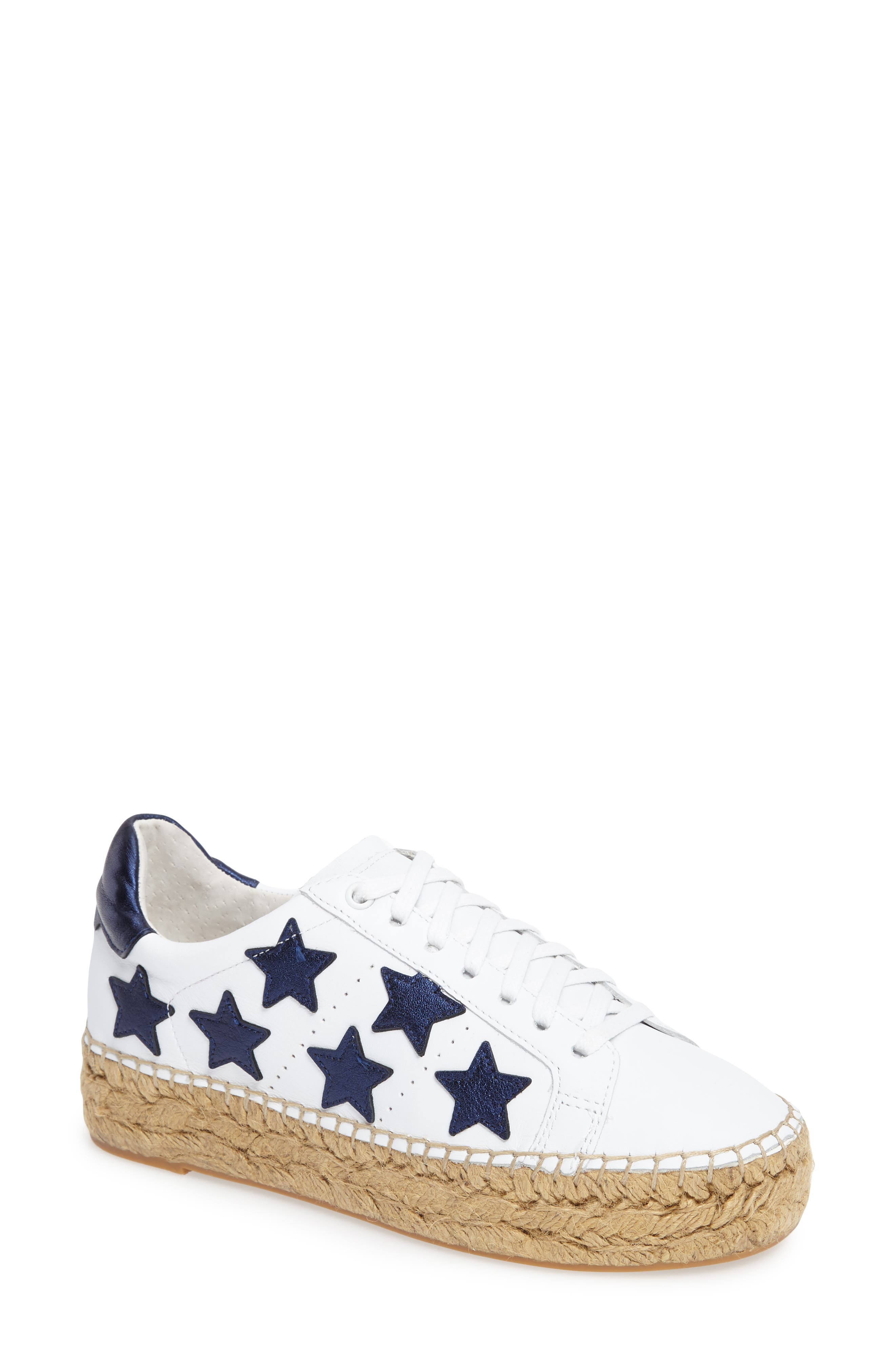 Marc Fischer LTD Marcia Espadrille Sneaker, Main, color, BLUE LEATHER