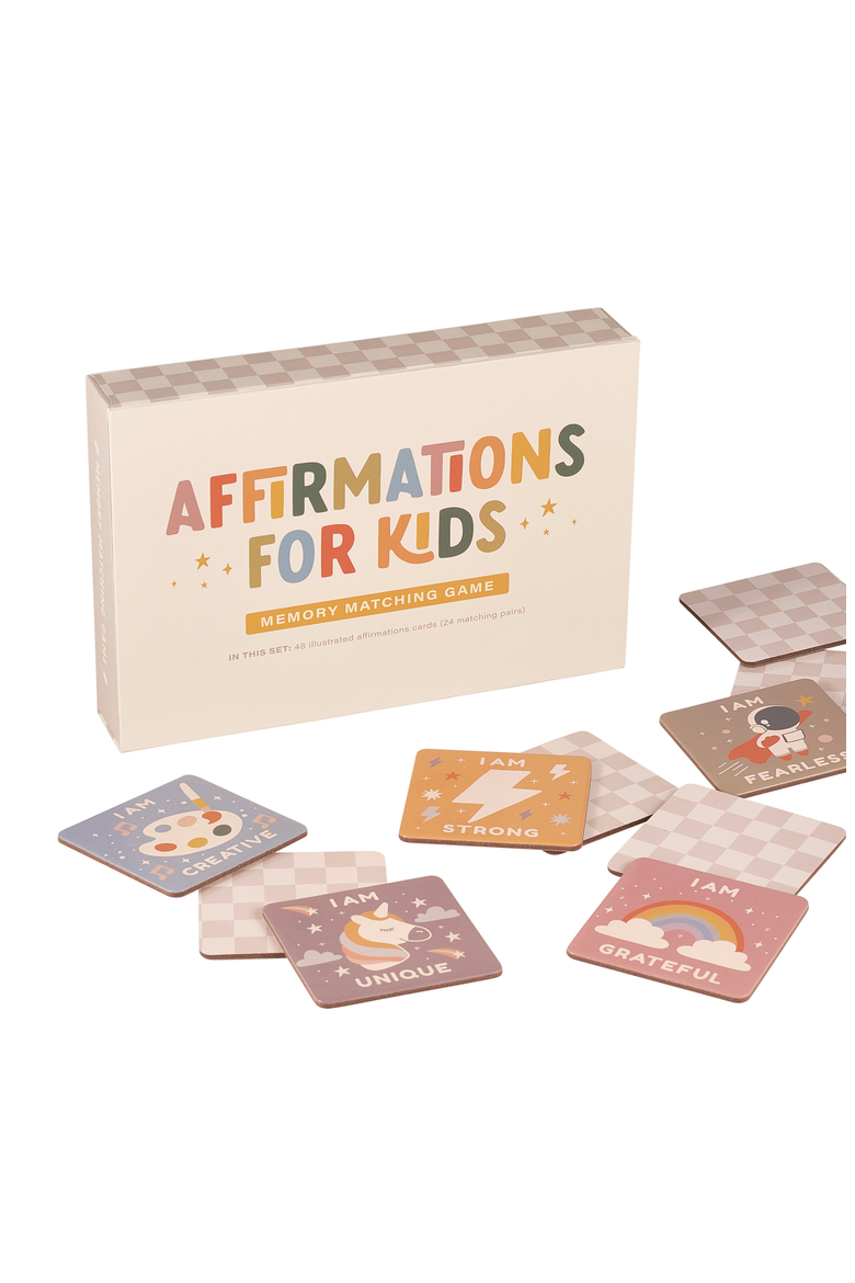 Affirmations Memory Matching Game, Alternate, color, Multicolor