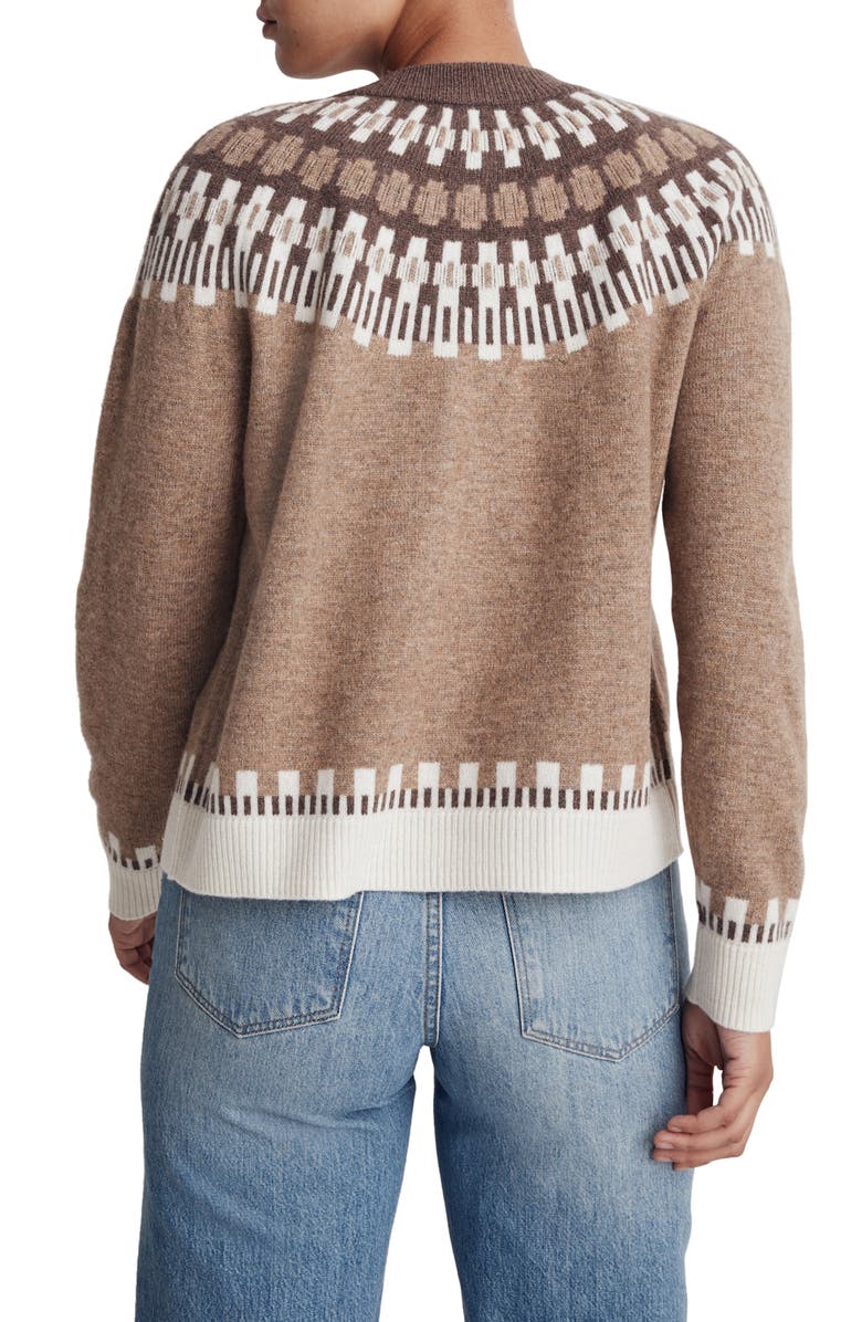 Madewell Fair Isle Frankfort Cardigan, Alternate, color, 