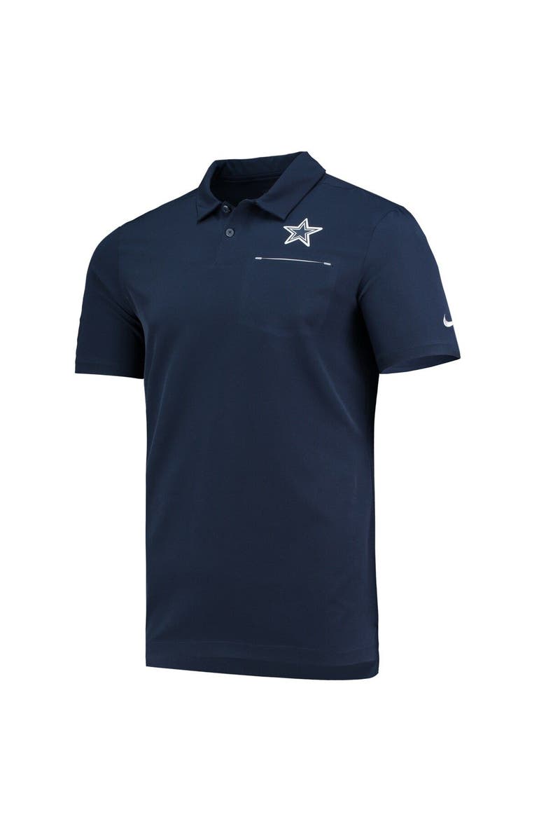 Nike Men's Nike Navy Dallas Cowboys Sideline Elite Performance Polo, Alternate, color, 
