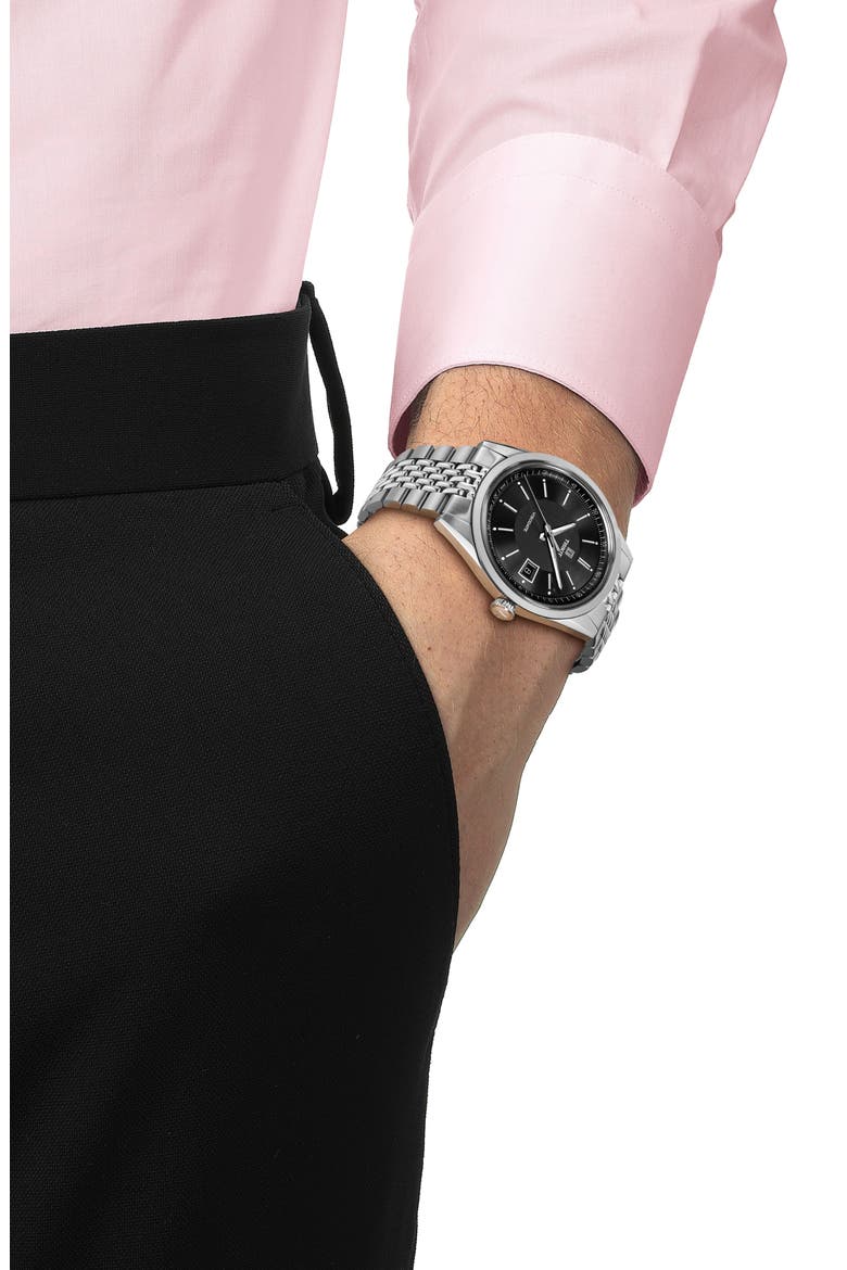 Visodate Bracelet Watch, 39mm, Alternate, color, BLACK