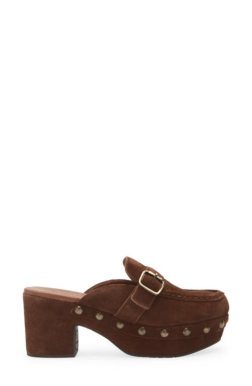 Chocolat Blu Genni Platform Loafer Mule In Brown