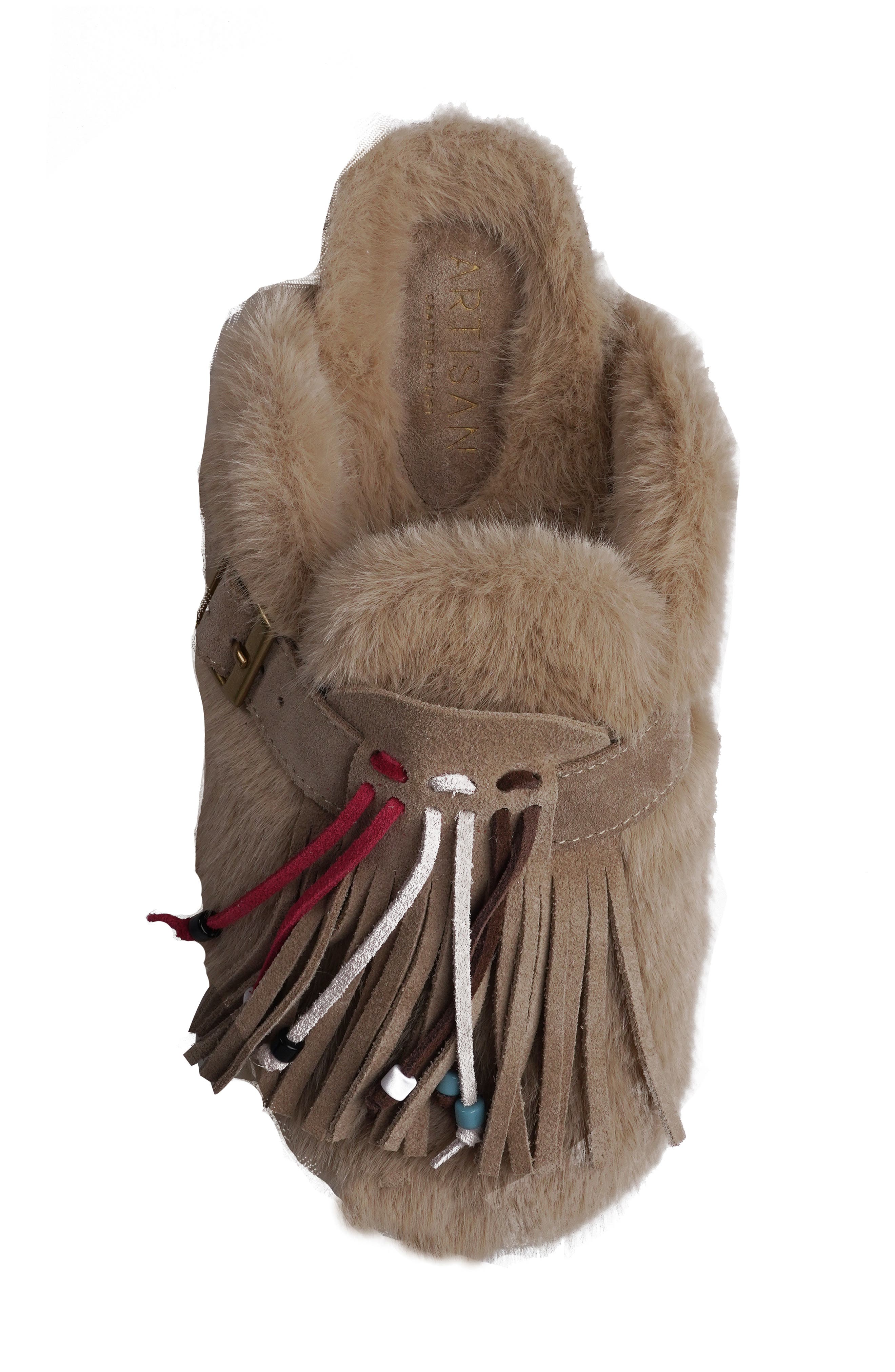 Preslyn Faux Fur Slipper, Alternate, color, NATURAL FAUX
