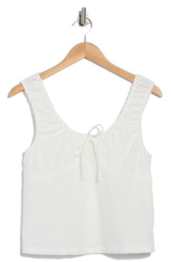 Elodie Eyelet Elastic Tank Top