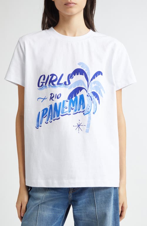 Shop Farm Rio Girls Rio Ipanema Cotton Graphic T-shirt In White