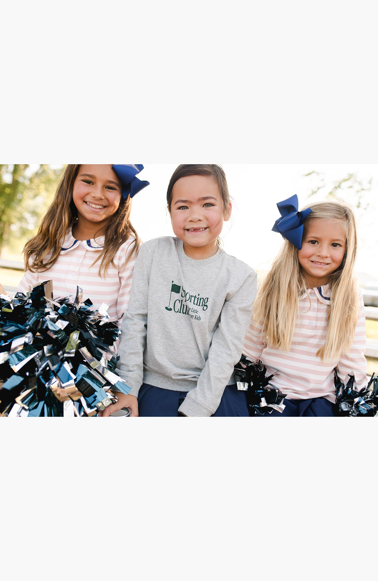 Little Paper Kids Sporting Club Sweatshirt, Alternate, color, Heather Gray