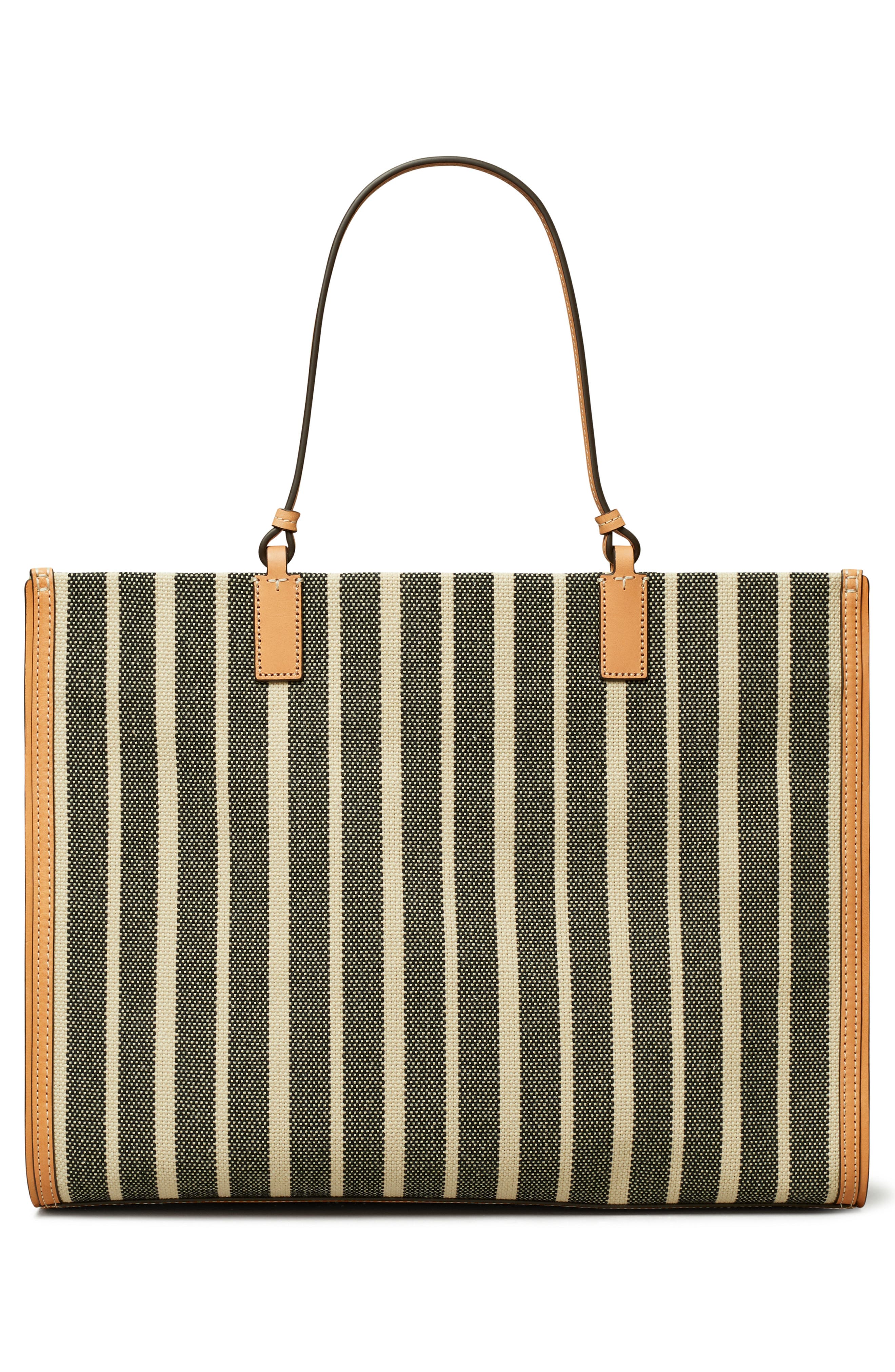 Tory Burch Ella Stripe Canvas Tote, Alternate, color, 