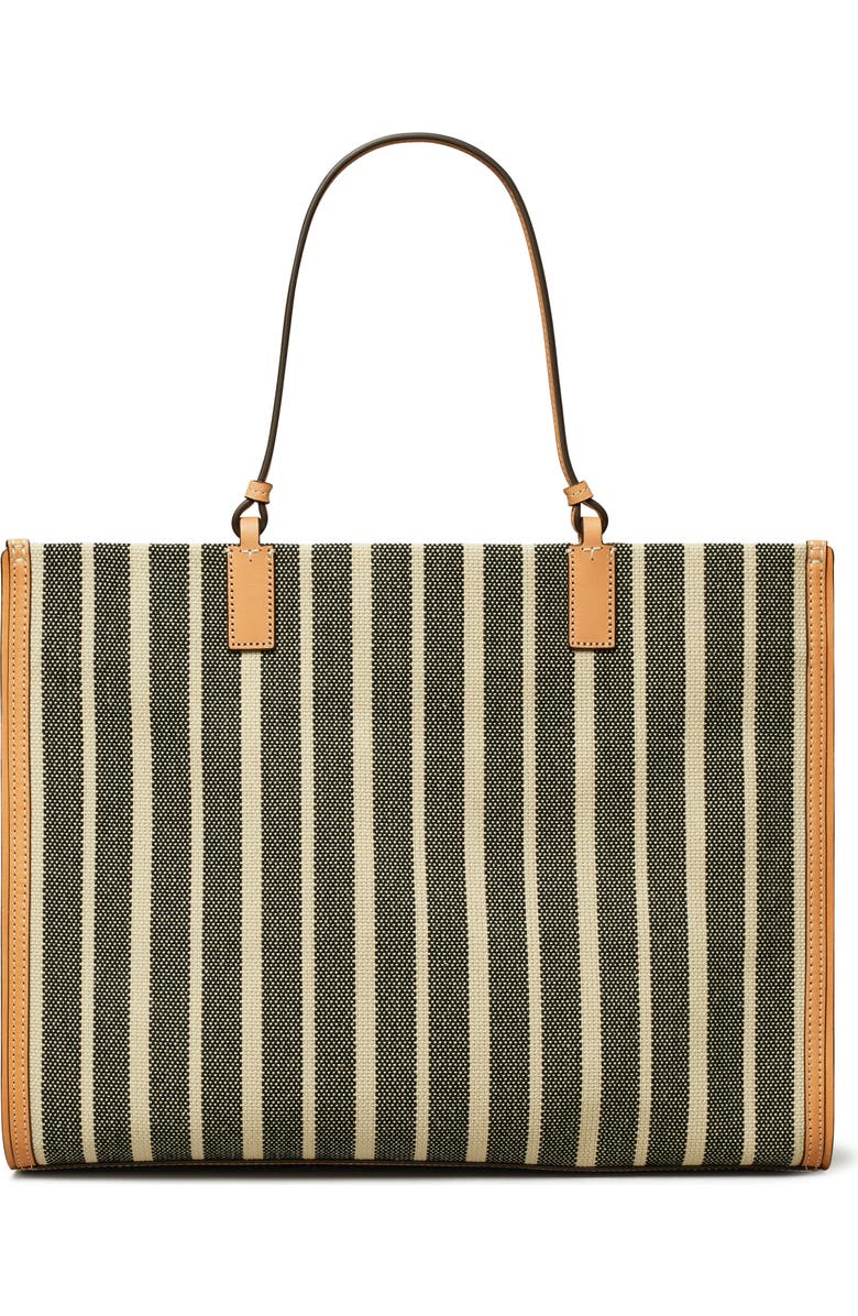 Tory Burch Ella Stripe Canvas Tote, Alternate, color,