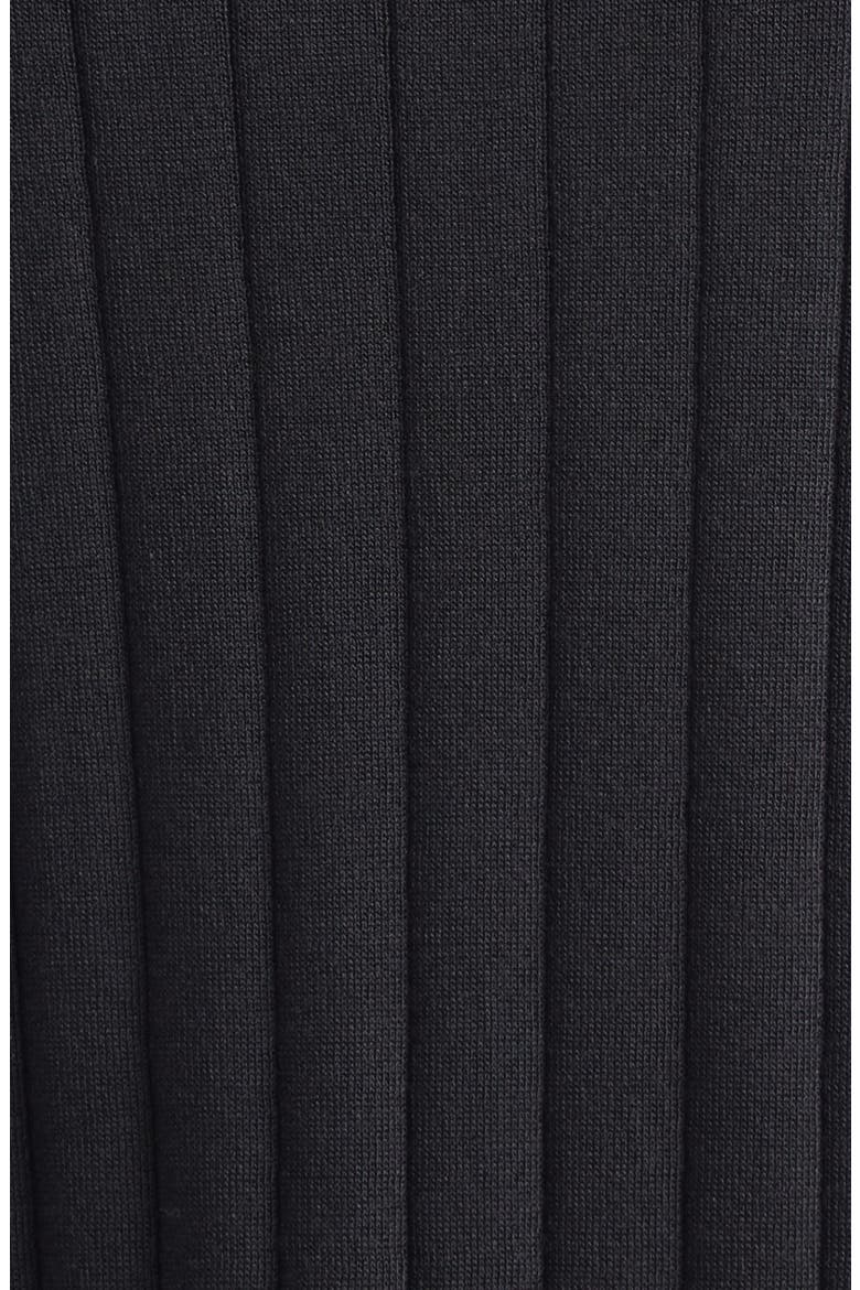 Roots Long Sleeve Rib Polo, Alternate, color, BLACK