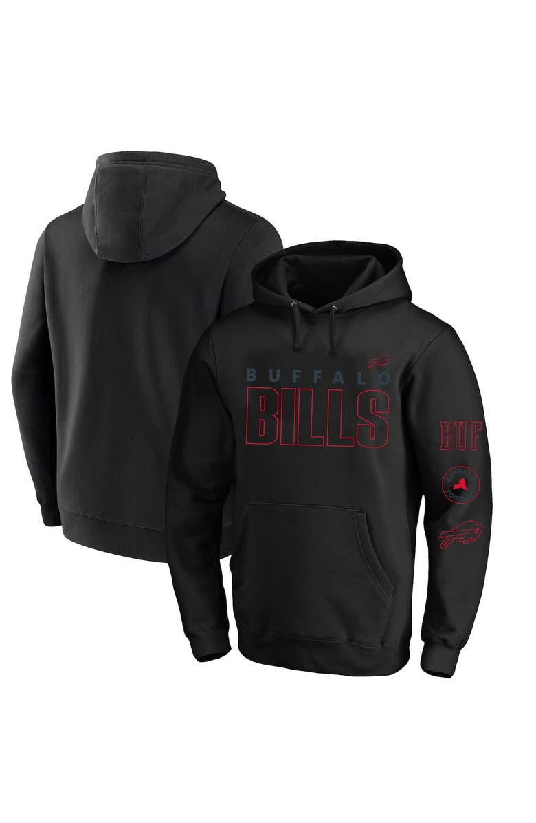 FANATICS Men's Fanatics  Black Buffalo Bills Big & Tall Fleece Pullover Hoodie, Main, color, 