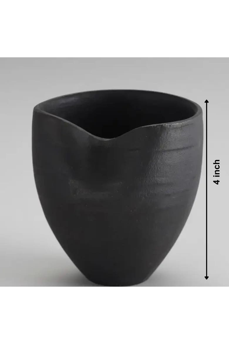 Minimal Aluminum Vase, Alternate, color, Black