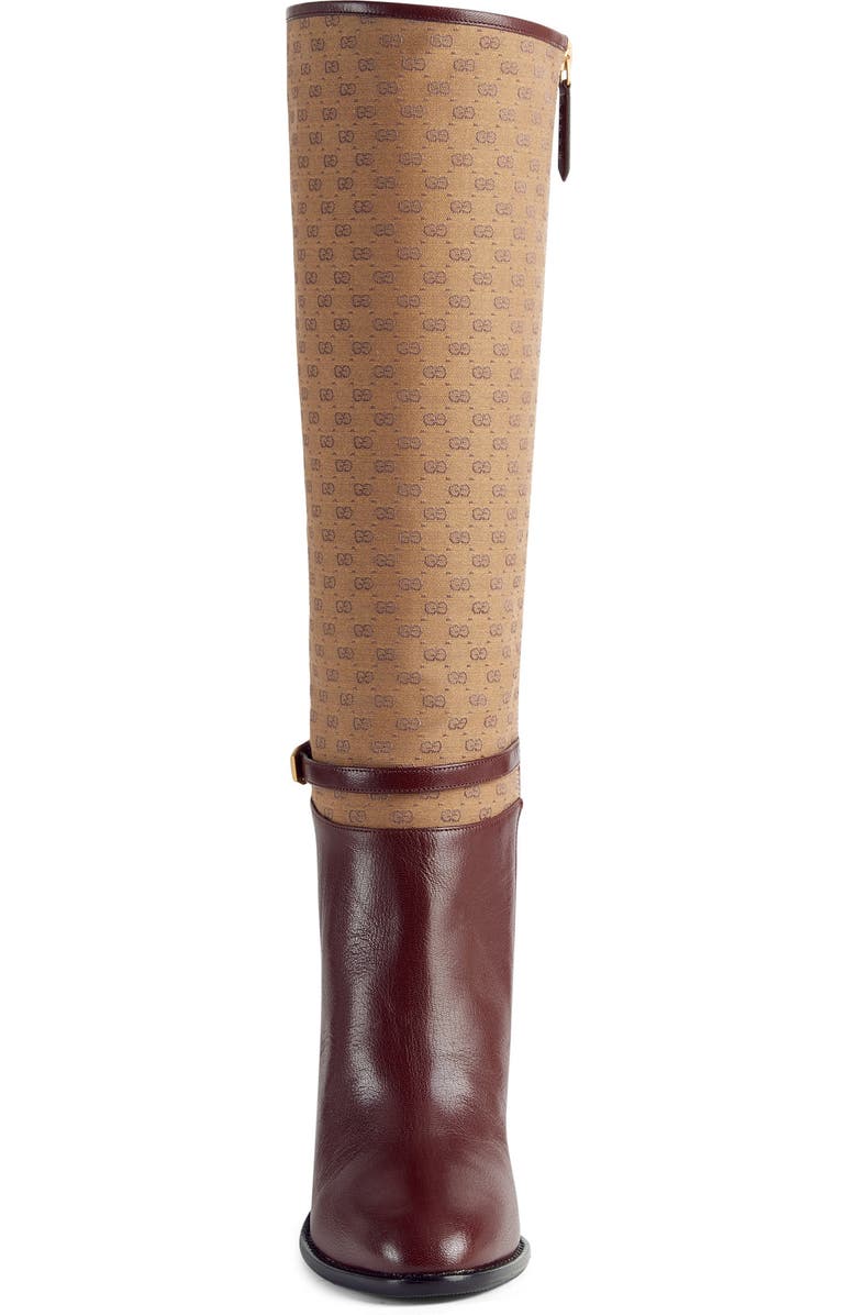 Gucci Finn Mixed Media Tall Boot, Alternate, color,