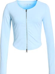 Year of Ours Crop Zip Cardigan