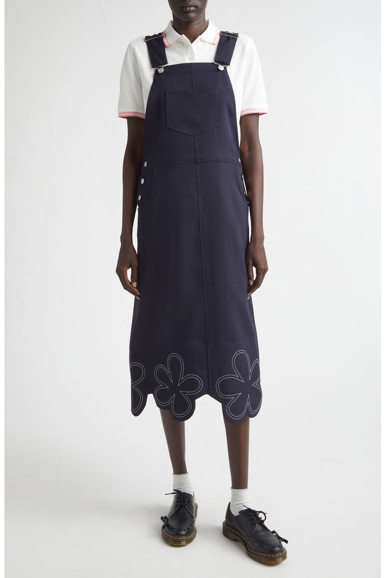 embroidered denim overall dress Comme des Garçons Girl Daisy Hem Overalls (Women) Lucky 26xsmar2 Our NBD Janhvi Maxi Size:Kids Girl 6T This embroidered cherry denim