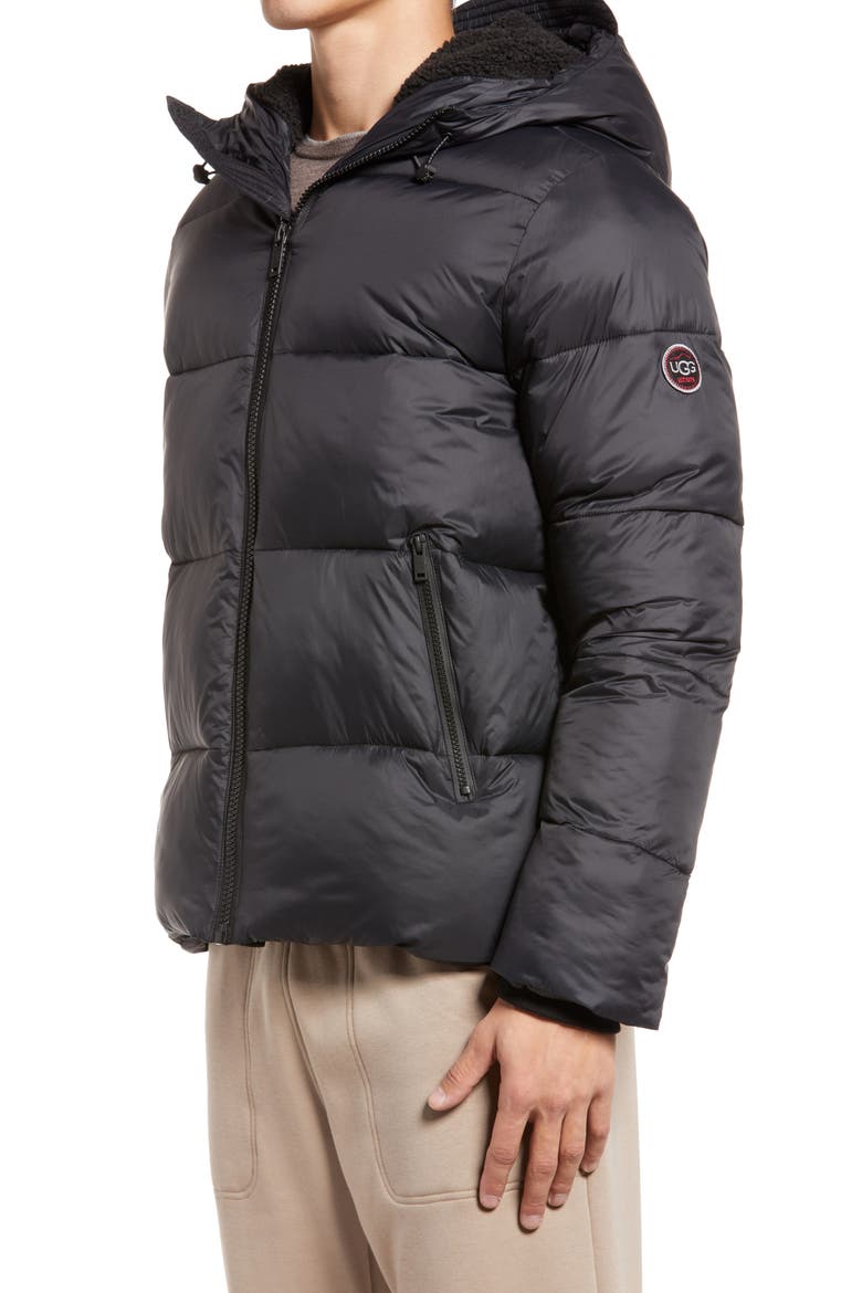 UGG Brayden Puffer Jacket, Alternate, color, BLACK