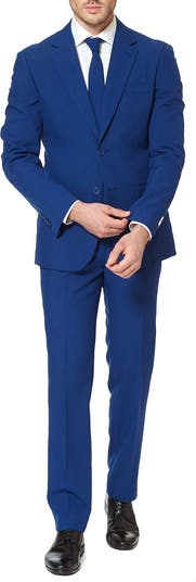 'Navy Royale' Trim Fit Two-Piece Suit with Tie