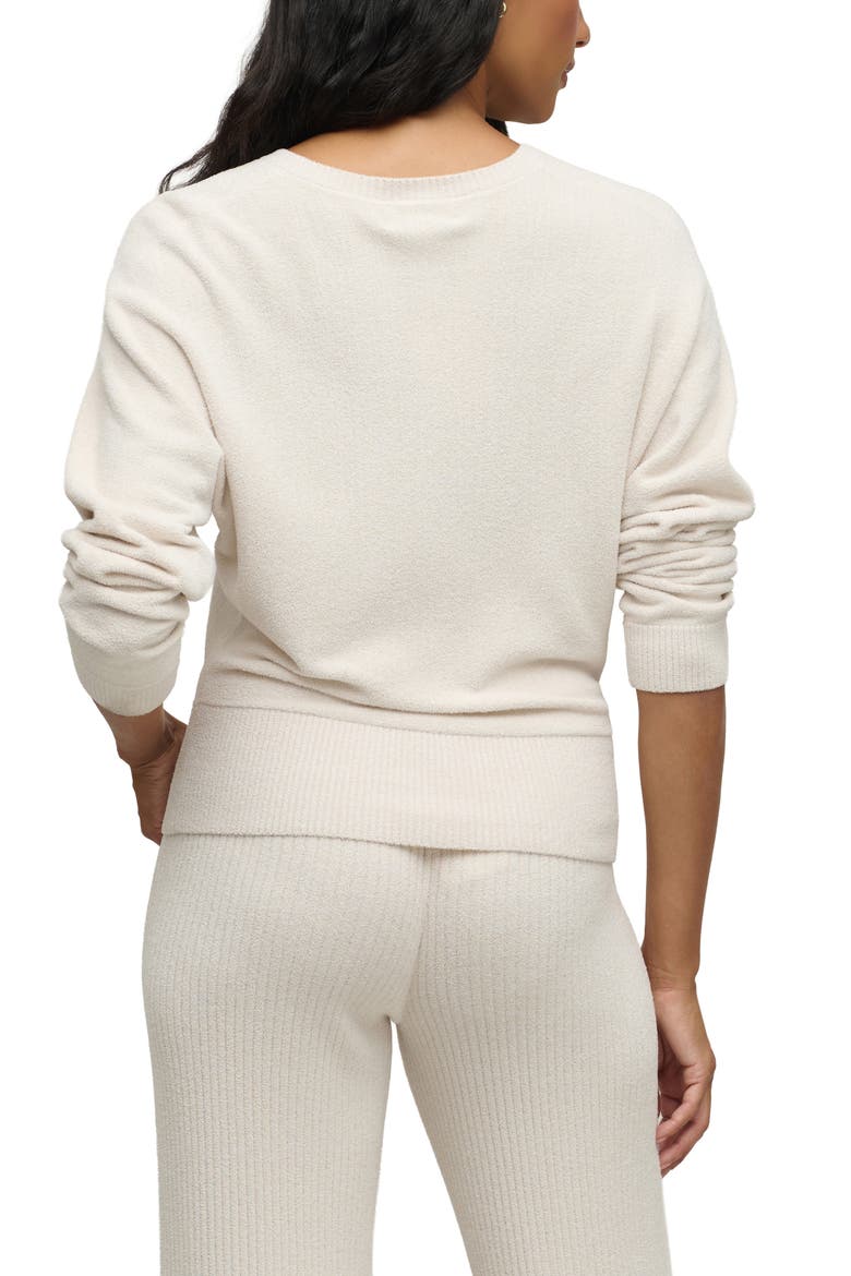 CozyChic Ultra Lite® Scallop Dolman Henley, Alternate, color, SAND DUNE
