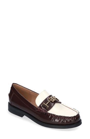 Bibi Lou Tina Bit Loafer In Burgundy