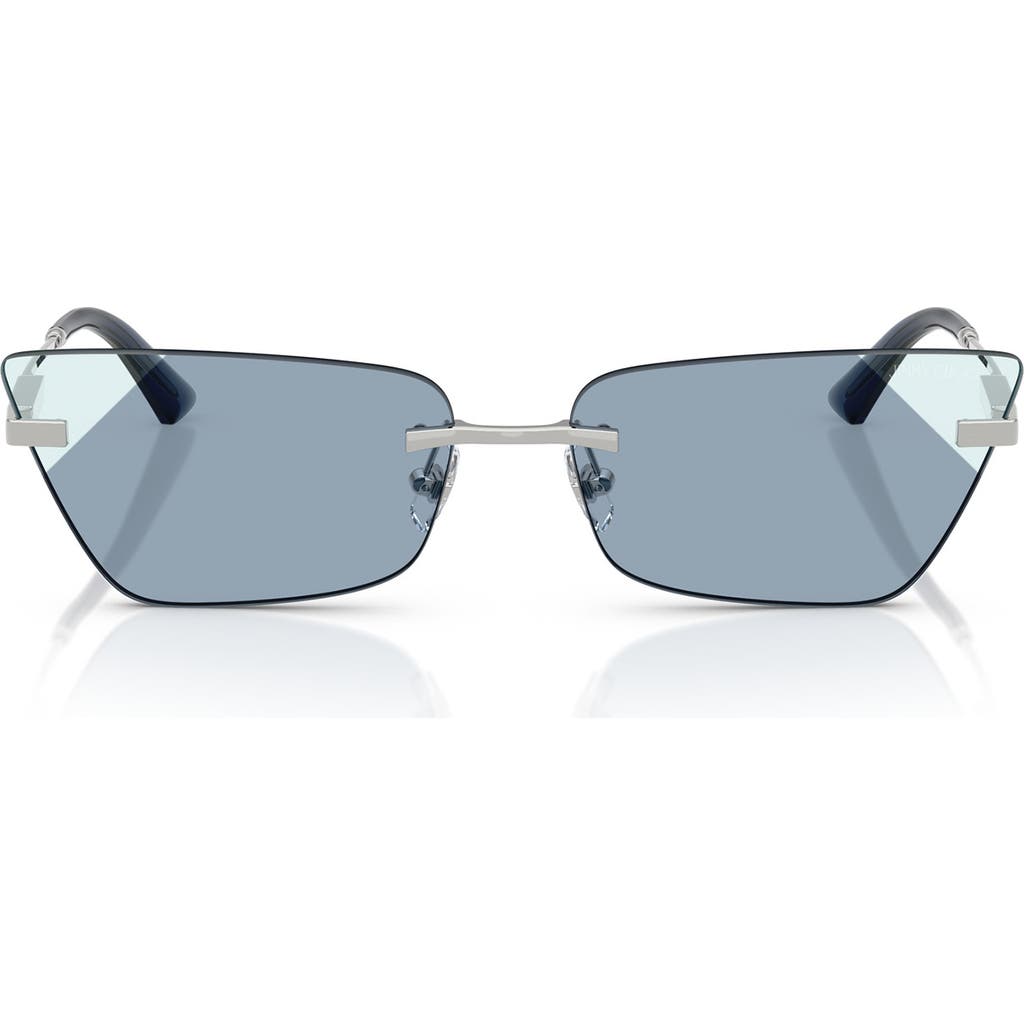 Jimmy Choo 60mm Cat Eye Sunglasses In Metallic