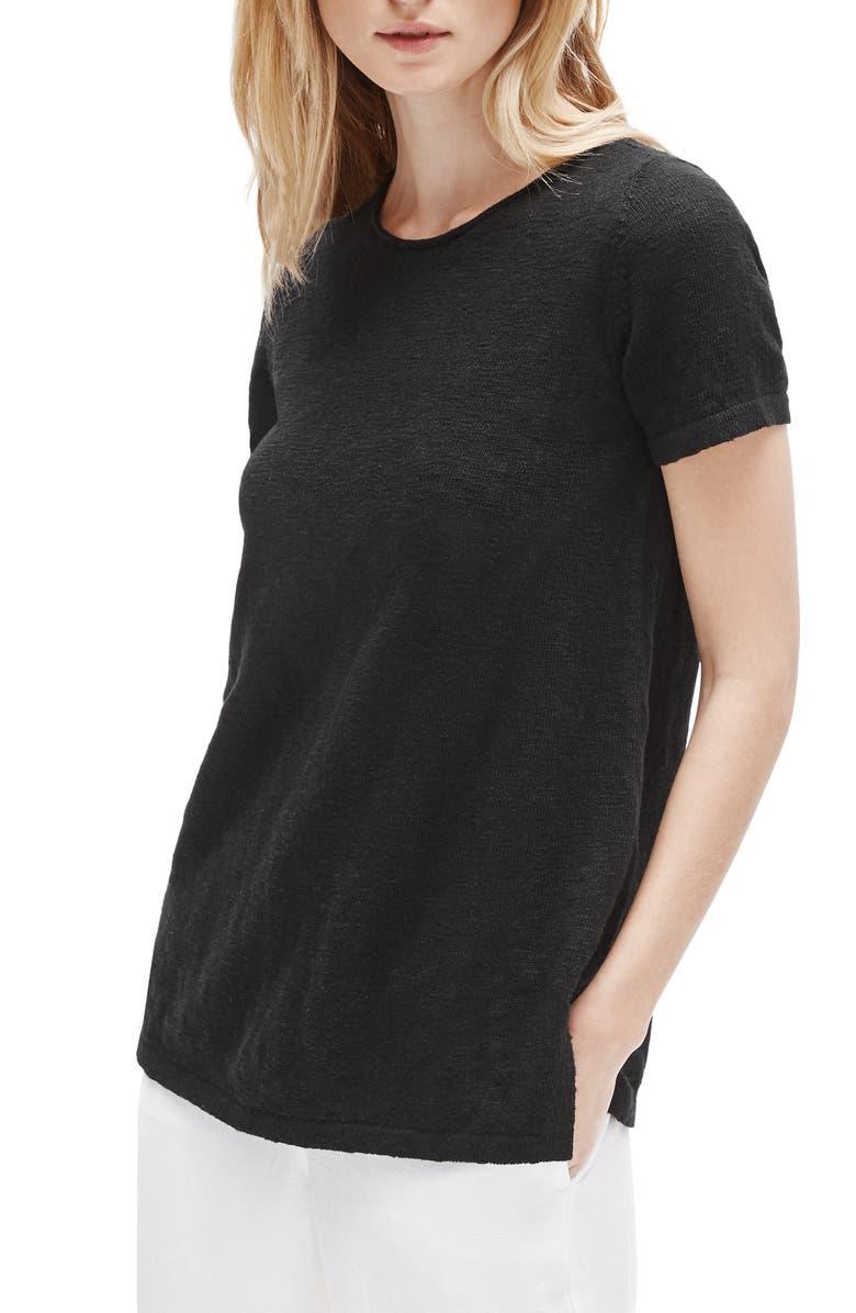 Eileen Fisher Organic Cotton & Linen Sweater, Main, color, 