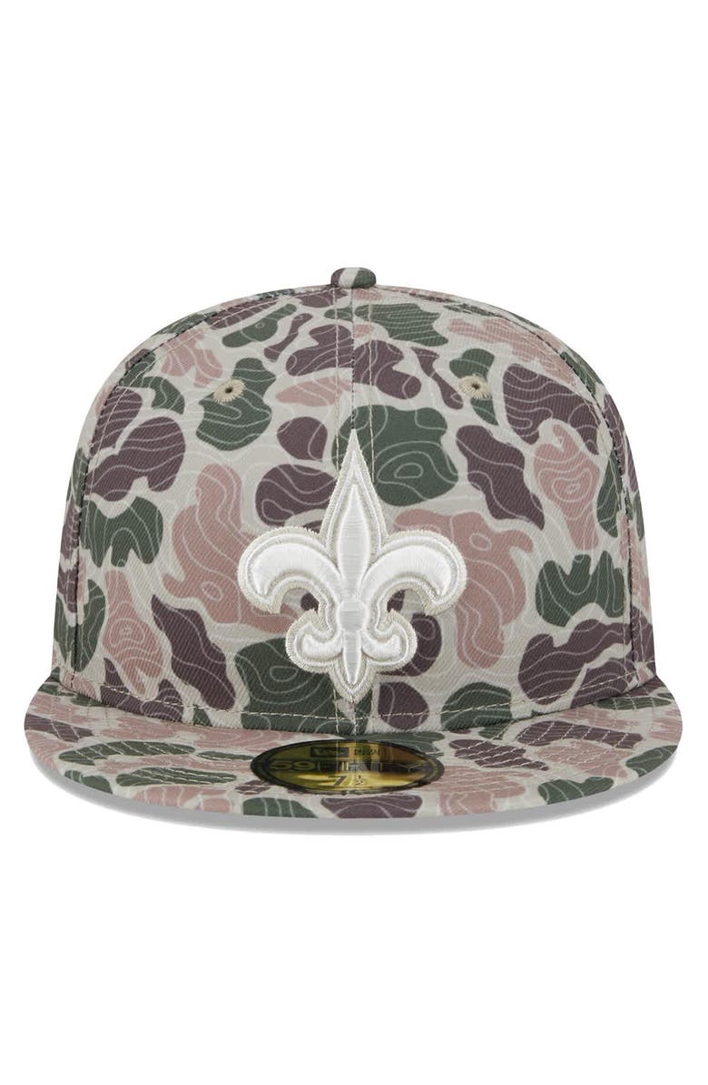 New Era Men's New Era New Orleans Saints Geo Camo 59FIFTY Fitted Hat, Alternate, color, Camo