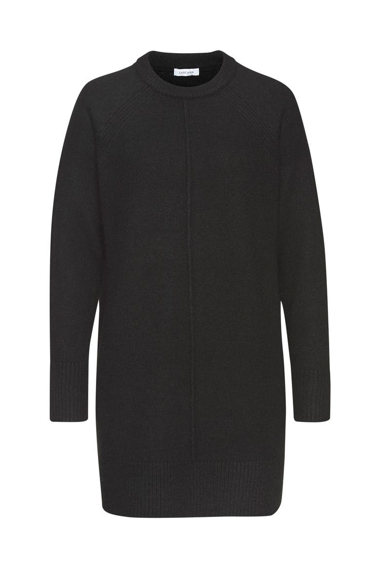 Basic Tunic Sweater, Alternate, color, Black